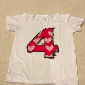 BIRTHDAY SHIRT THAT SAYS 4